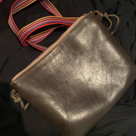 Consuela-vintage crossbody, all dark chocolate leather - Picture 4 of 6